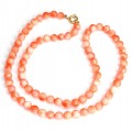 elegant colier coral Peau D'ange. aur 14k. atelier italian